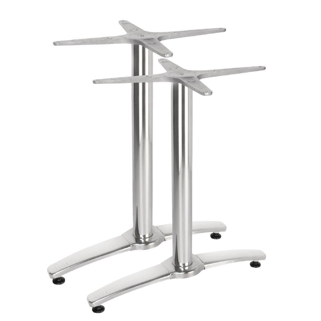 Vous pouvez acheter un Pied de table double aluminium Bolero (Lot de 2) chez Supplierz BV