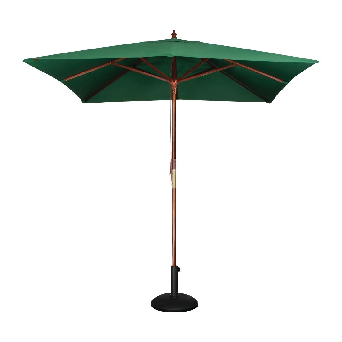 Een Bolero vierkante groene parasol 2,5 meter koop je bij Supplierz BV