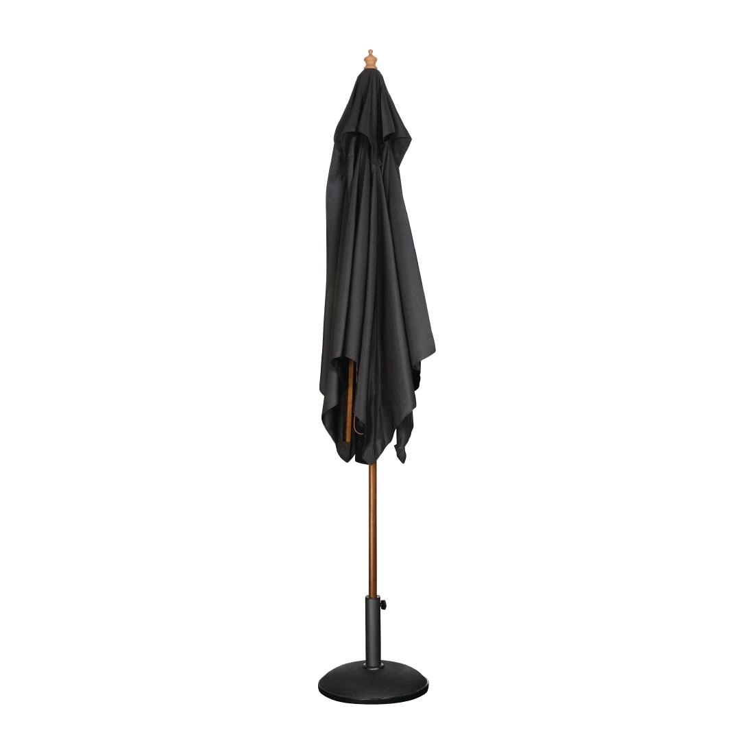 Een Bolero vierkante zwarte parasol 2,5 meter koop je bij Supplierz BV