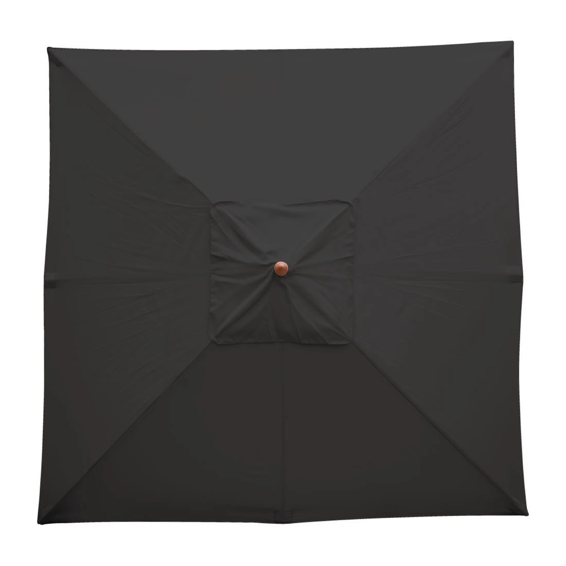 Een Bolero vierkante zwarte parasol 2,5 meter koop je bij Supplierz BV