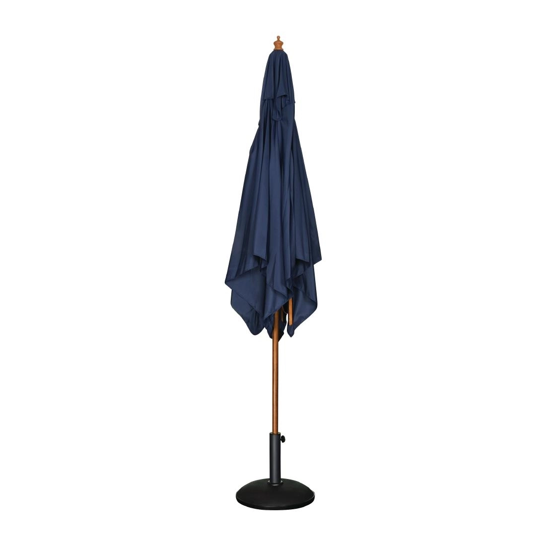 Een Bolero vierkante donkerblauwe parasol 2,5 meter koop je bij Supplierz BV