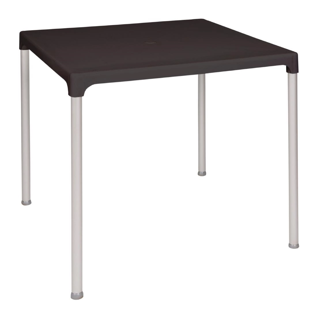 Een Bolero vierkante horeca tafel met aluminium poten zwart 75cm koop je bij Supplierz BV