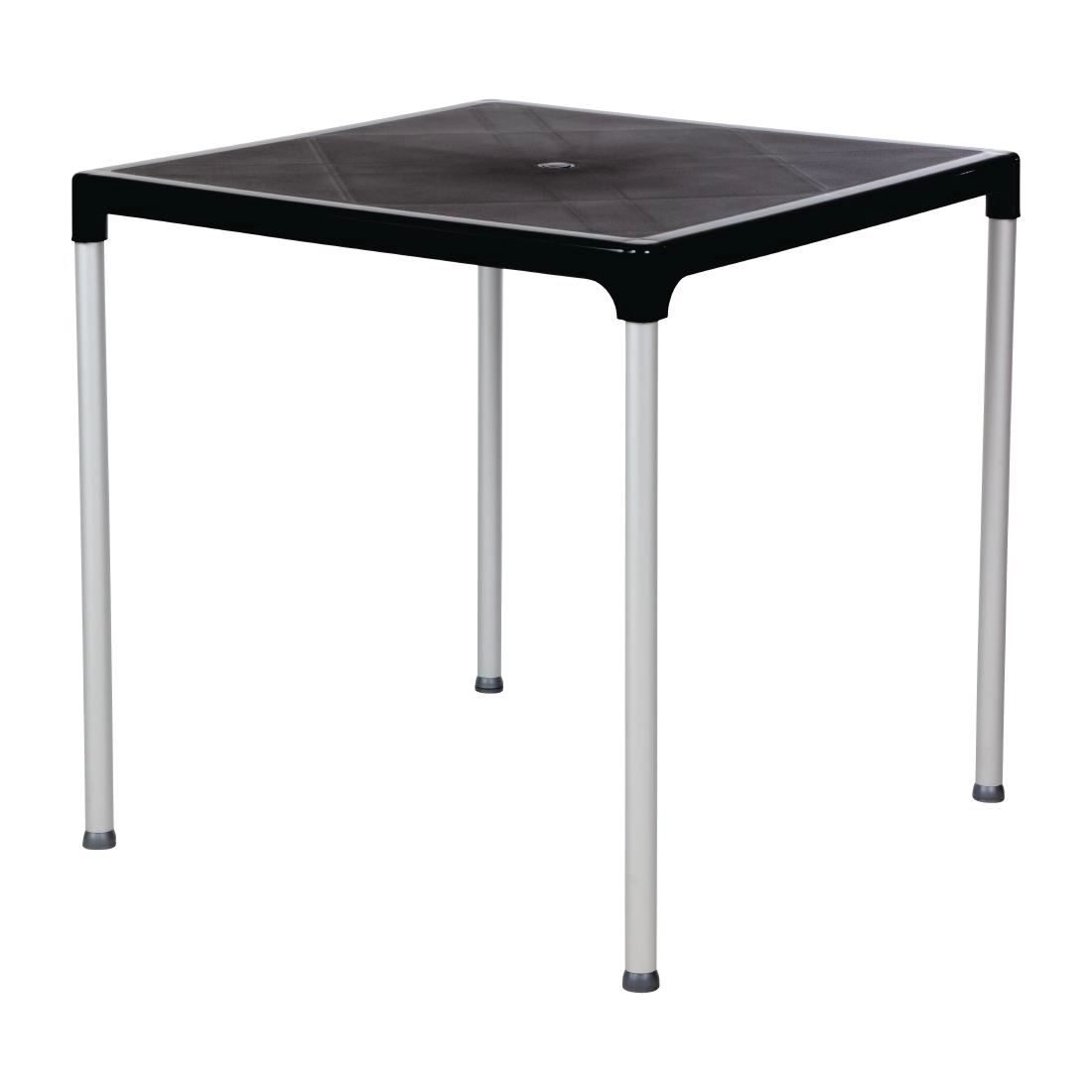 Een Bolero vierkante horeca tafel met aluminium poten zwart 75cm koop je bij Supplierz BV