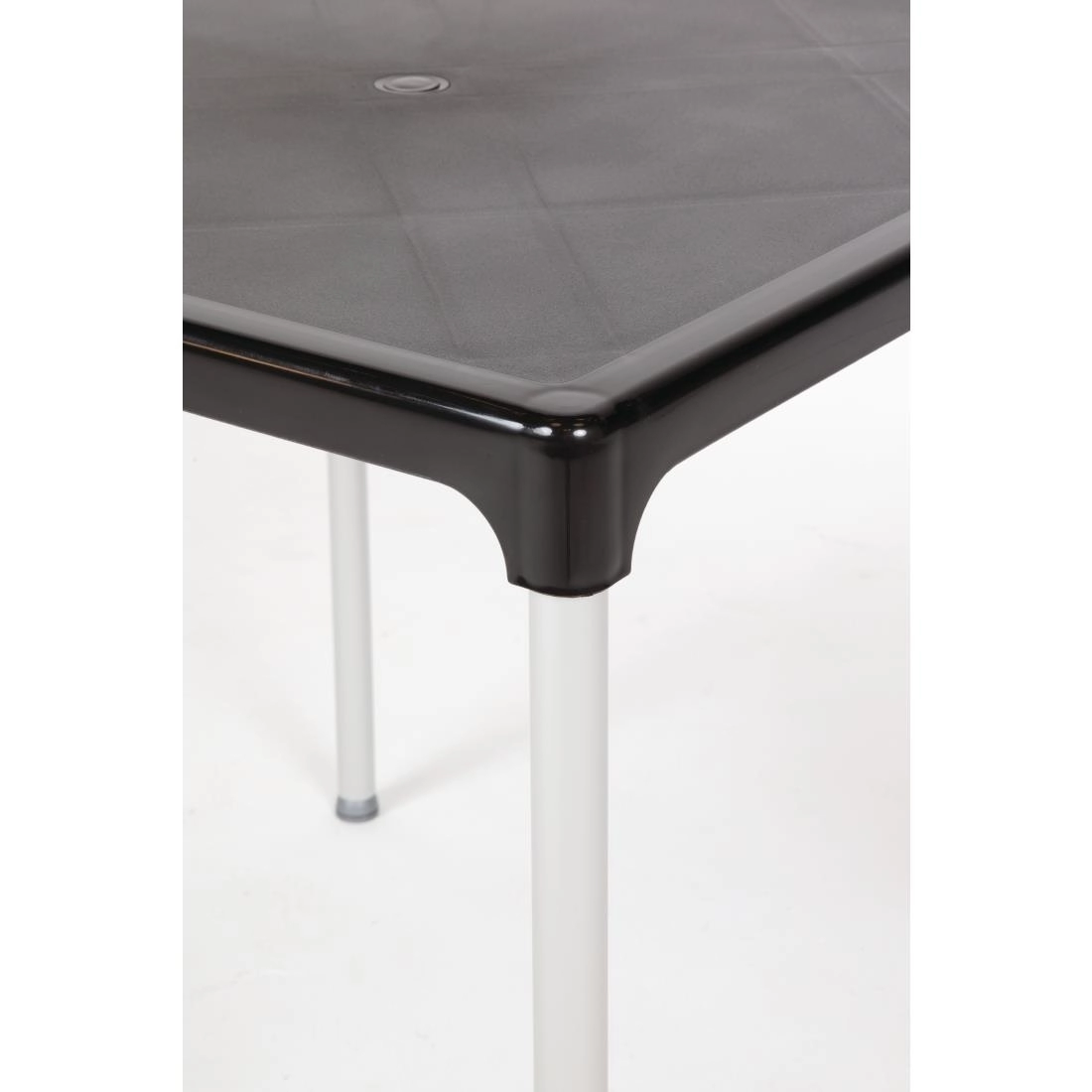 Een Bolero vierkante horeca tafel met aluminium poten zwart 75cm koop je bij Supplierz BV