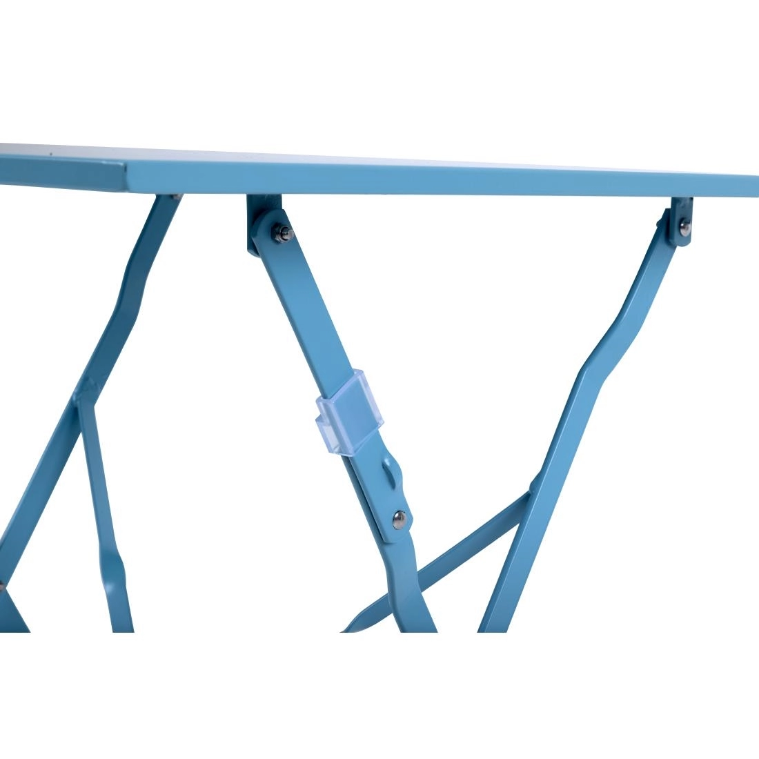 Een Bolero vierkante opklapbare stalen tafel turquoise 60cm koop je bij Supplierz BV