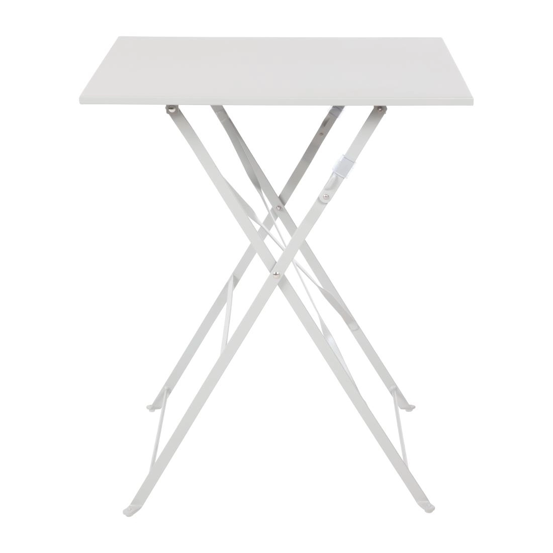 Een Bolero vierkante opklapbare stalen tafel grijs 60cm koop je bij Supplierz BV