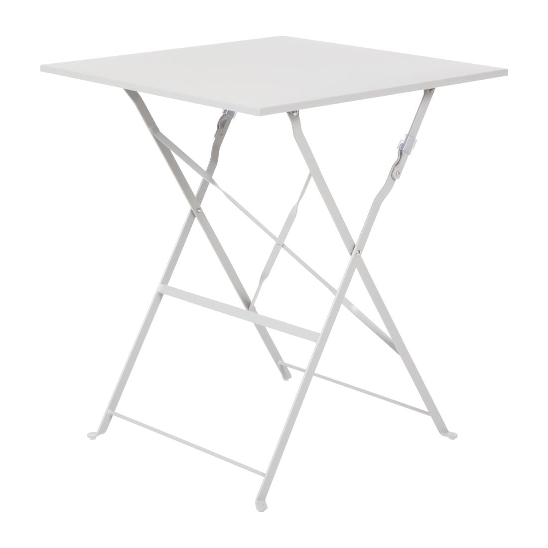 Een Bolero vierkante opklapbare stalen tafel grijs 60cm koop je bij Supplierz BV