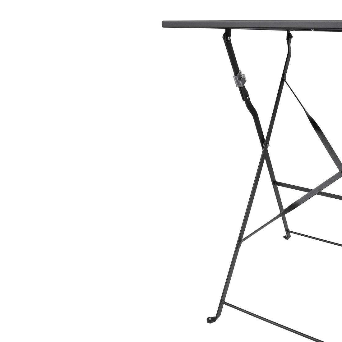 Een Bolero vierkante stalen klaptafel zwart 60cm koop je bij Supplierz BV