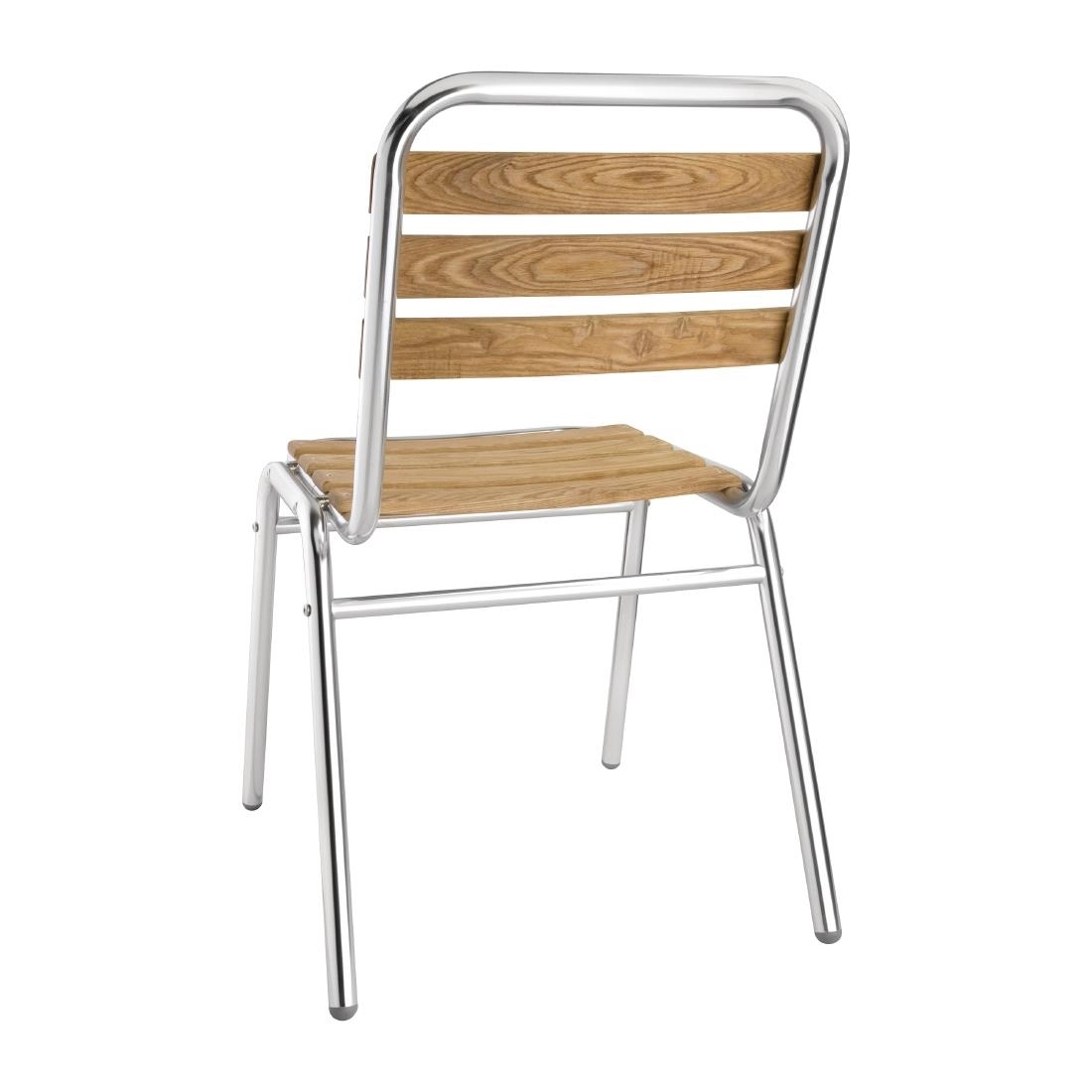 Een Bolero aluminium en essenhouten stoelen (4 stuks) koop je bij Supplierz BV