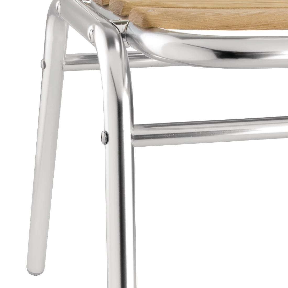 Een Bolero aluminium en essenhouten stoelen (4 stuks) koop je bij Supplierz BV