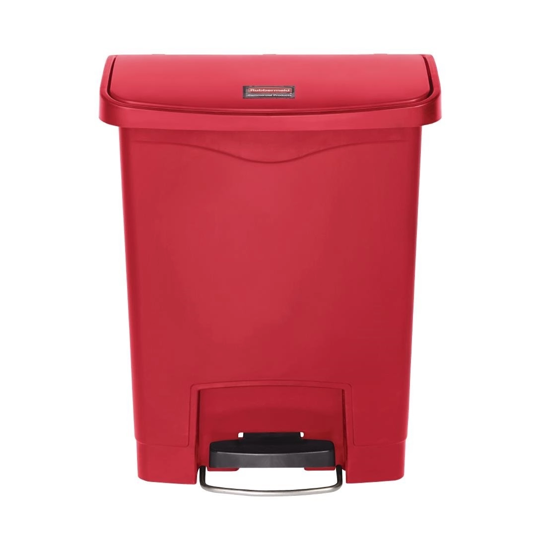 Vous pouvez acheter un Poubelle à pédale frontale Rubbermaid Slim Jim rouge 30L chez Supplierz BV