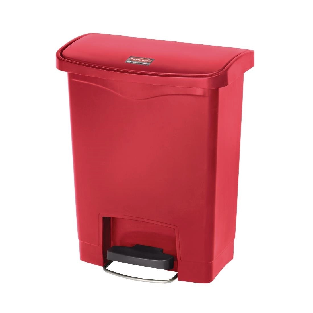 Vous pouvez acheter un Poubelle à pédale frontale Rubbermaid Slim Jim rouge 30L chez Supplierz BV