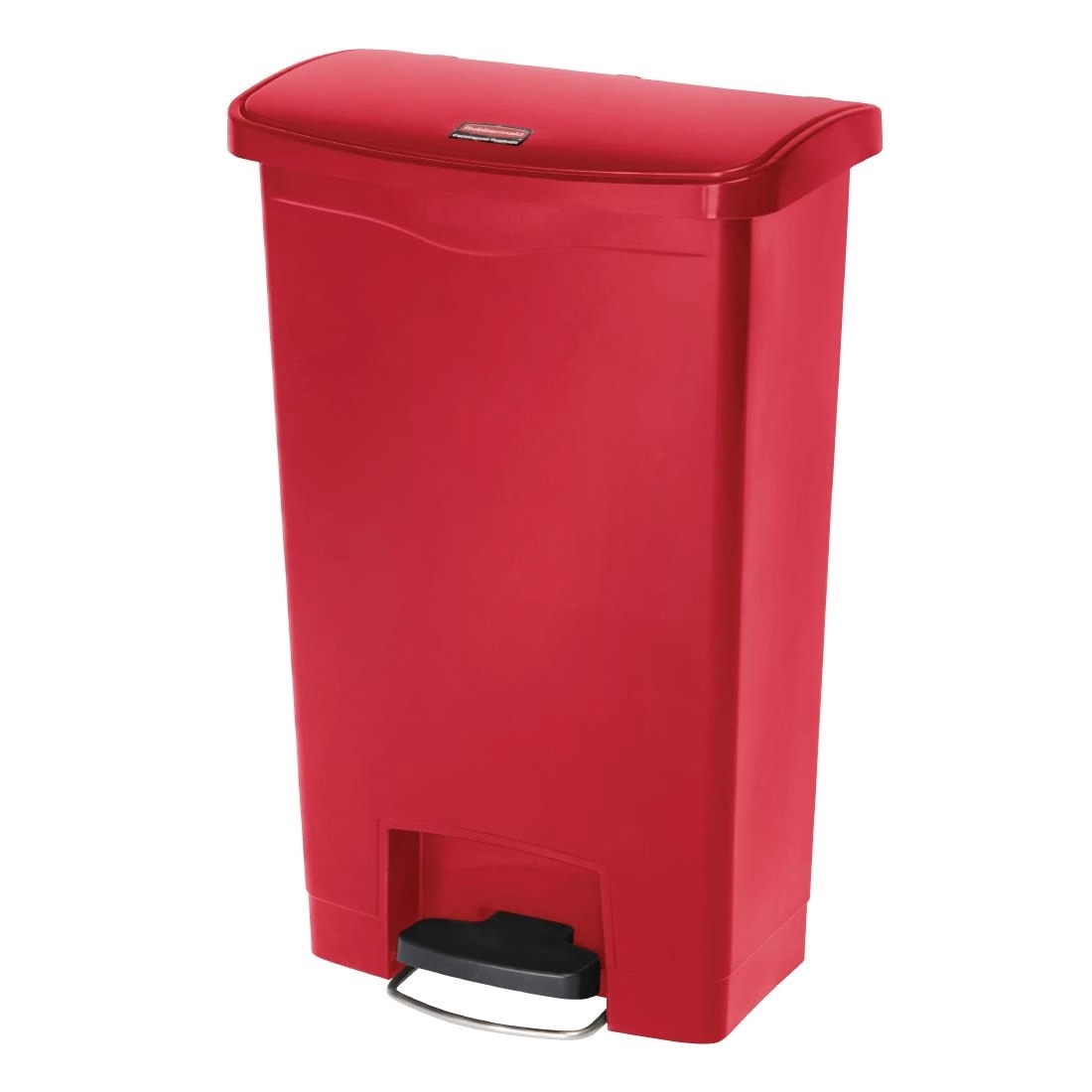 Een Rubbermaid Slim Jim Front Step pedaalemmer 50L rood koop je bij Supplierz BV