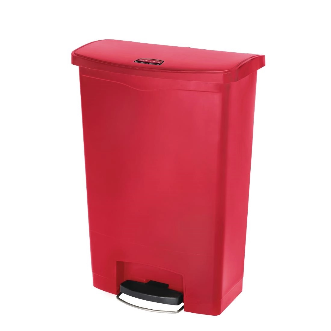 Vous pouvez acheter un Poubelle à pédale frontale Rubbermaid Slim Jim rouge 90L chez Supplierz BV