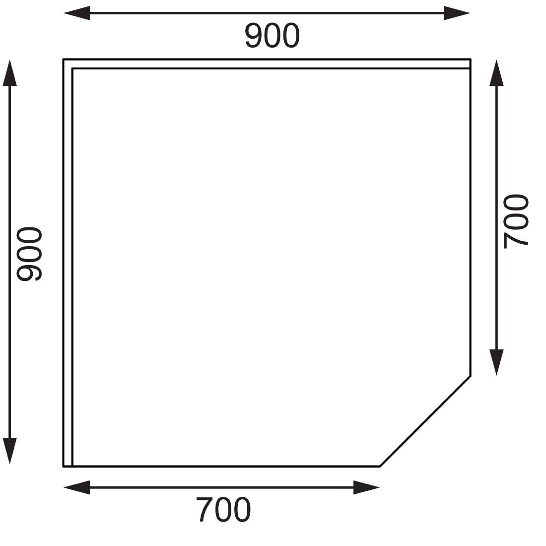 Een Vogue RVS werktafel hoekelement 70cm koop je bij Supplierz BV