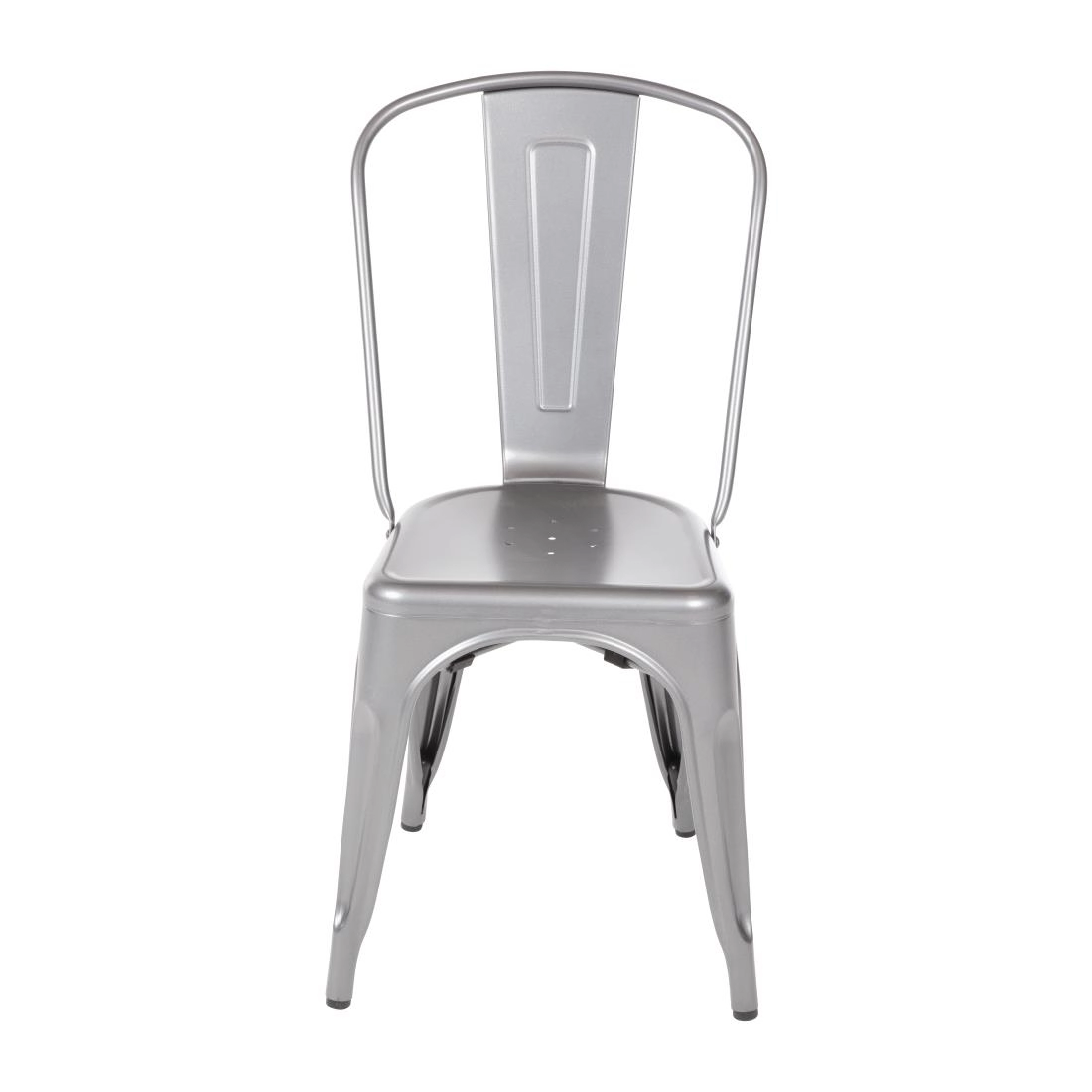 Vous pouvez acheter un Chaises en acier gris métallisé Bolero Bistro (lot de 4) chez Supplierz BV