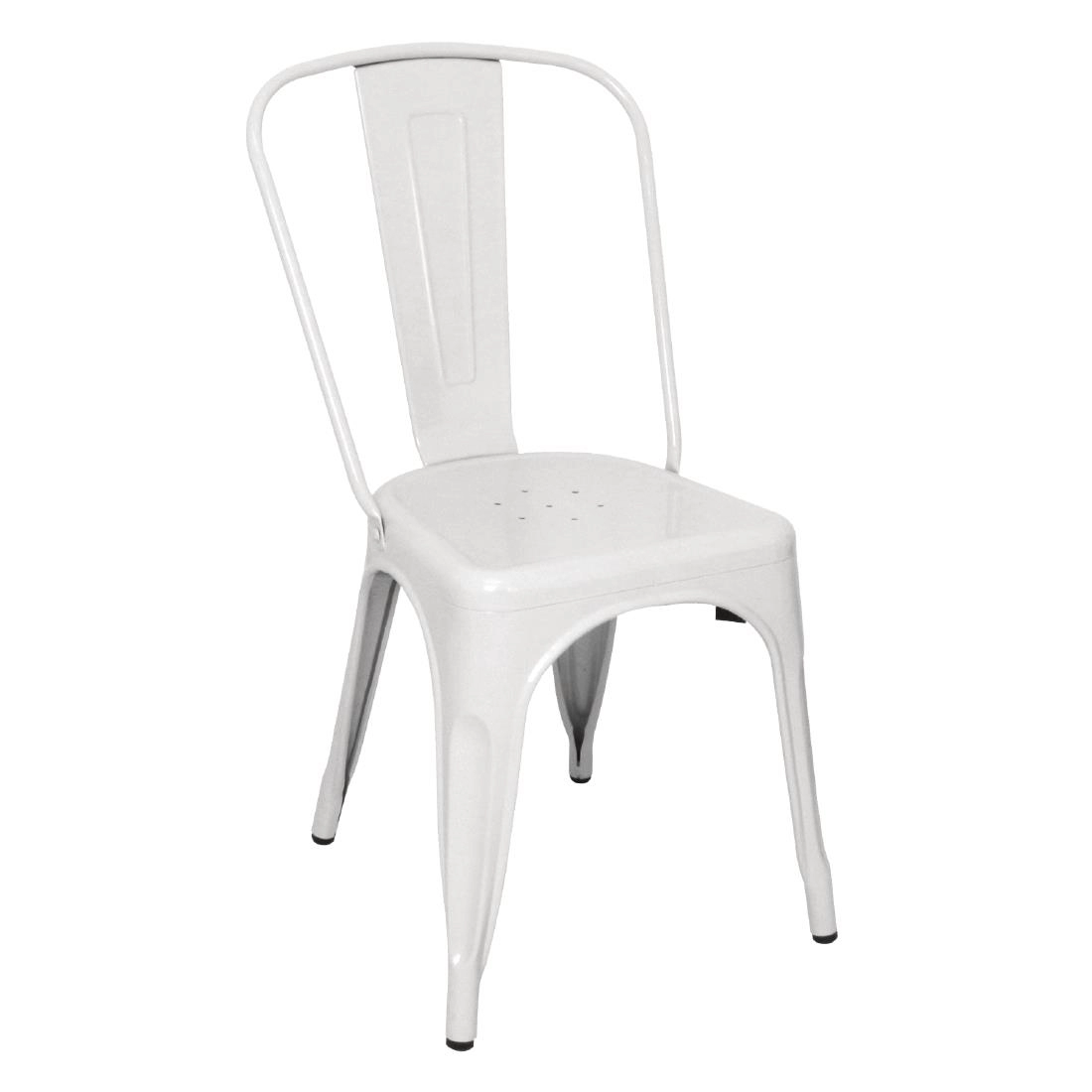 Vous pouvez acheter un Chaises en acier blanc Bolero Bistro (lot de 4) chez Supplierz BV