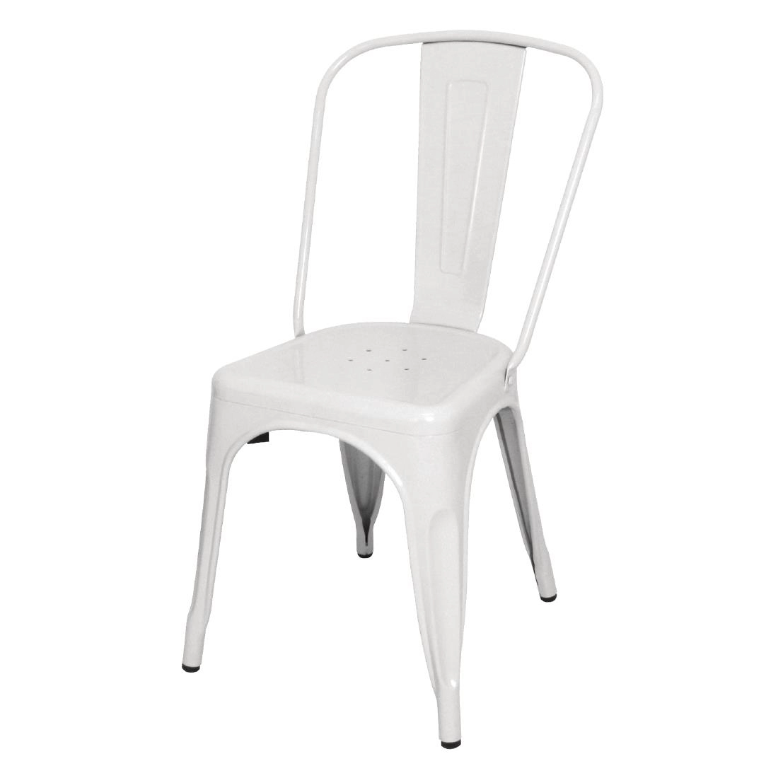 Vous pouvez acheter un Chaises en acier blanc Bolero Bistro (lot de 4) chez Supplierz BV