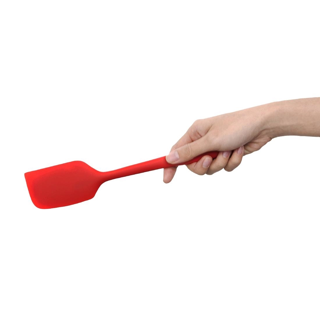 Vous pouvez acheter un Grande spatule rouge en silicone 280mm chez Supplierz BV