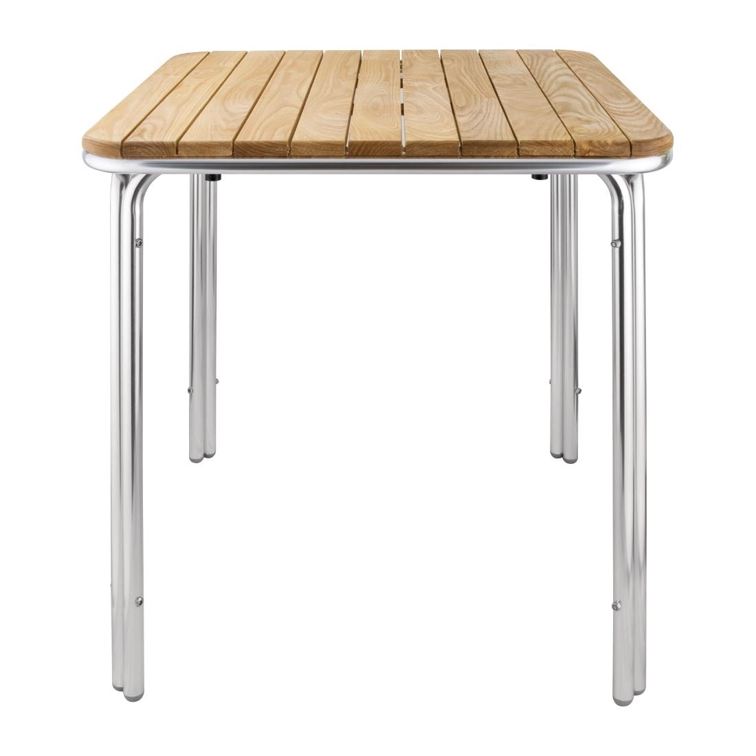 Een Bolero vierkante essen en aluminium tafel 70cm koop je bij Supplierz BV