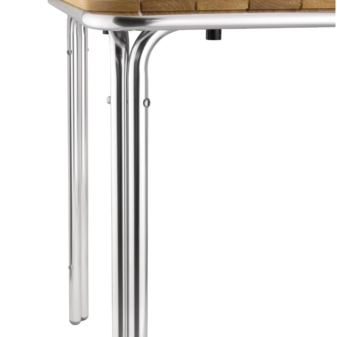 Een Bolero vierkante essen en aluminium tafel 70cm koop je bij Supplierz BV