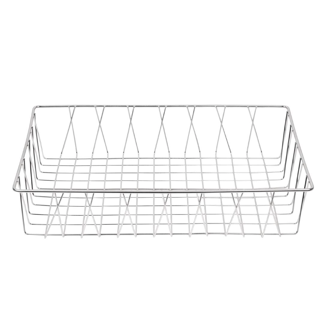 Een Olympia RVS buffetmand 10x30x45cm koop je bij Supplierz BV