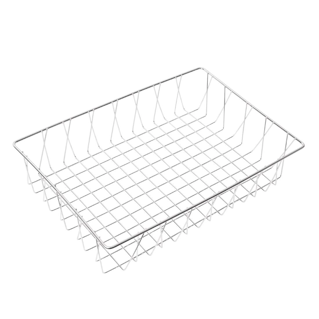 Een Olympia RVS buffetmand 10x30x45cm koop je bij Supplierz BV