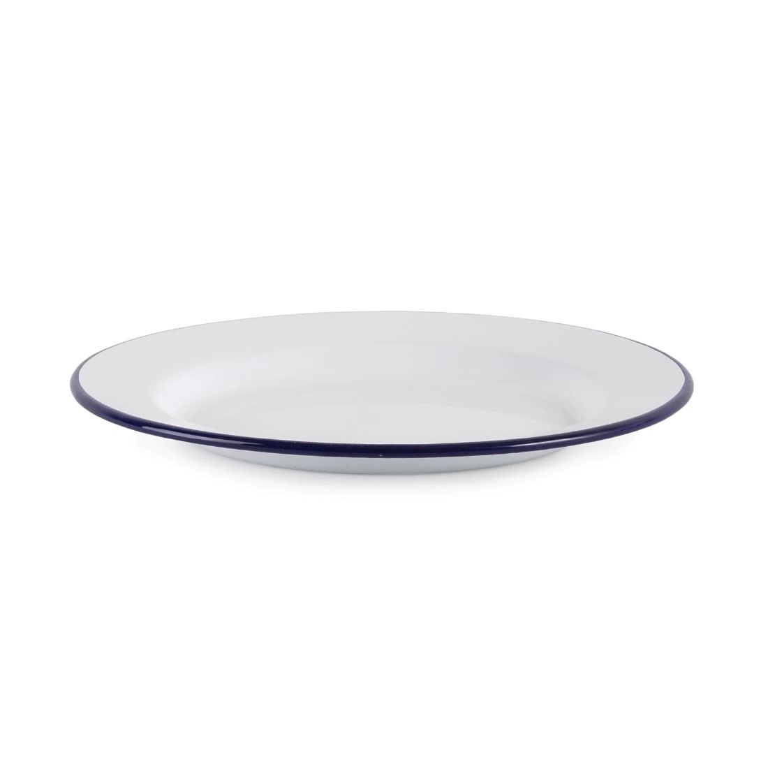 Vous pouvez acheter un Assiette plate en acier émaillé Olympia 245mm lot de 6 chez Supplierz BV