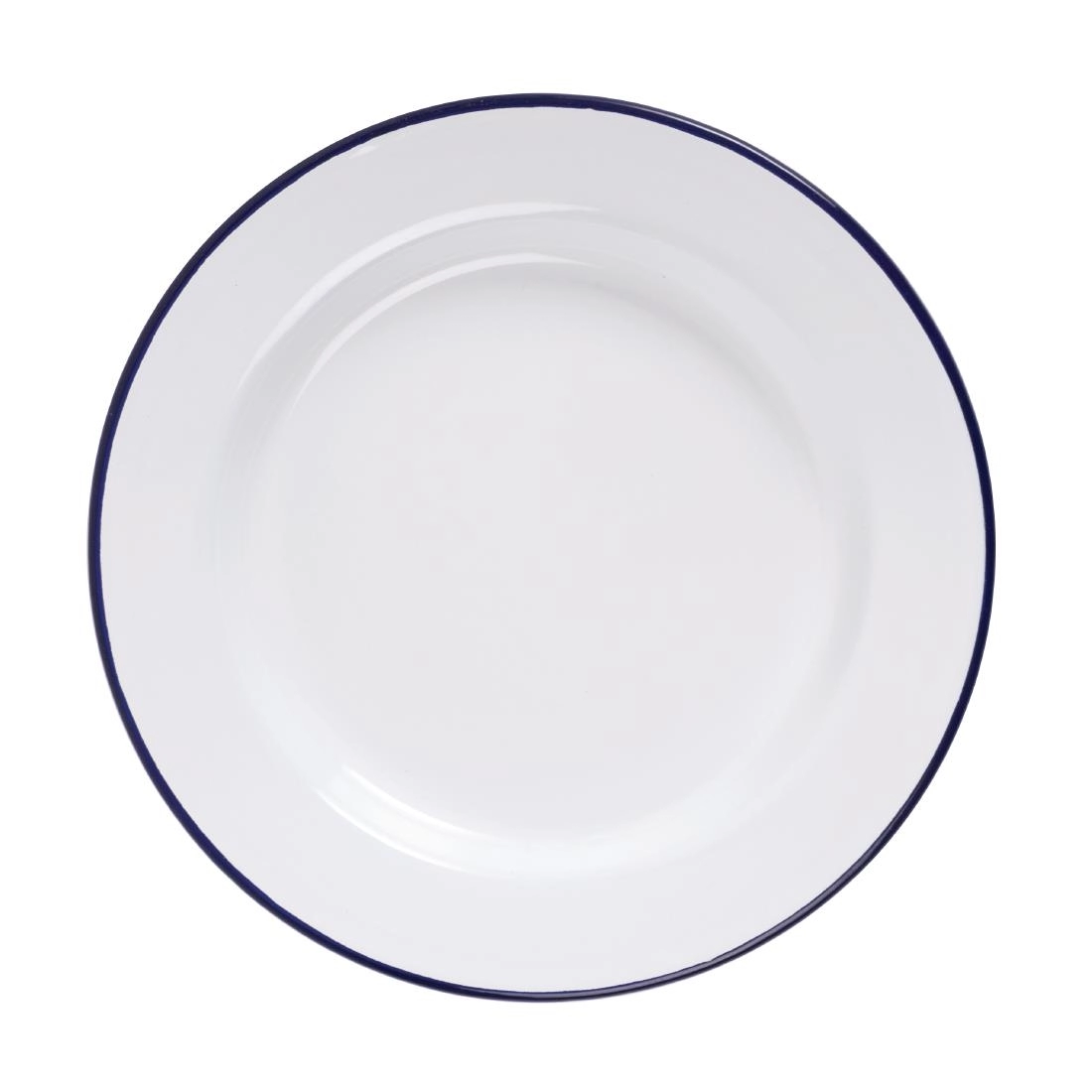 Vous pouvez acheter un Assiette plate en acier émaillé Olympia 245mm lot de 6 chez Supplierz BV