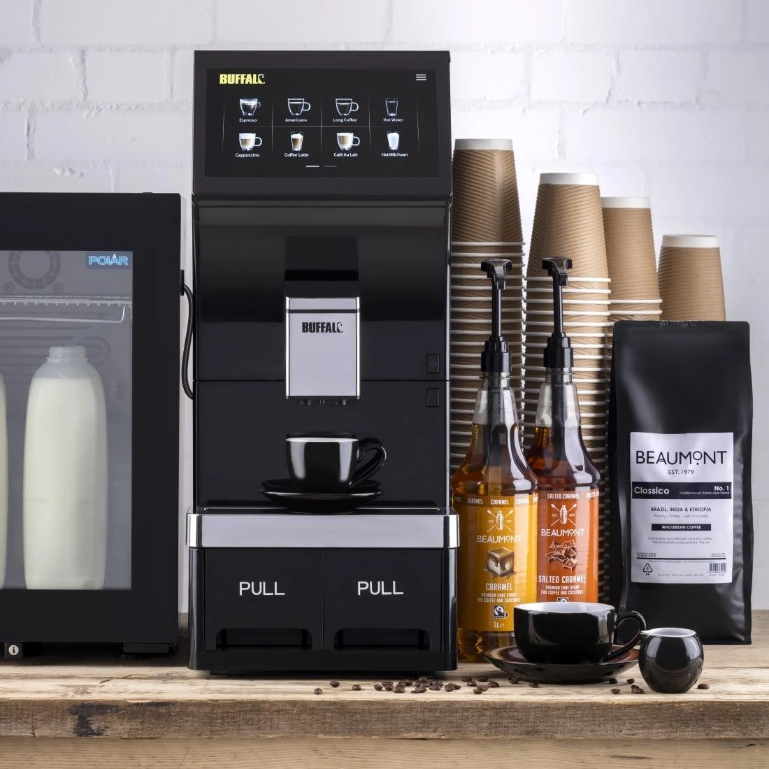 Een Buffalo Bean To Cup Koffiemachine Met Groot Touchscreen koop je bij Supplierz BV