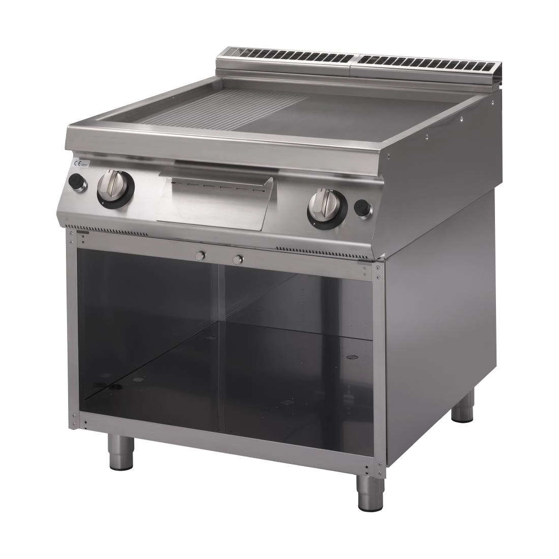 Een Gastro M 700 plus gas bakplaat GM70/80 FTRGS 2/3 glad 1/3 geribbeld koop je bij Supplierz BV