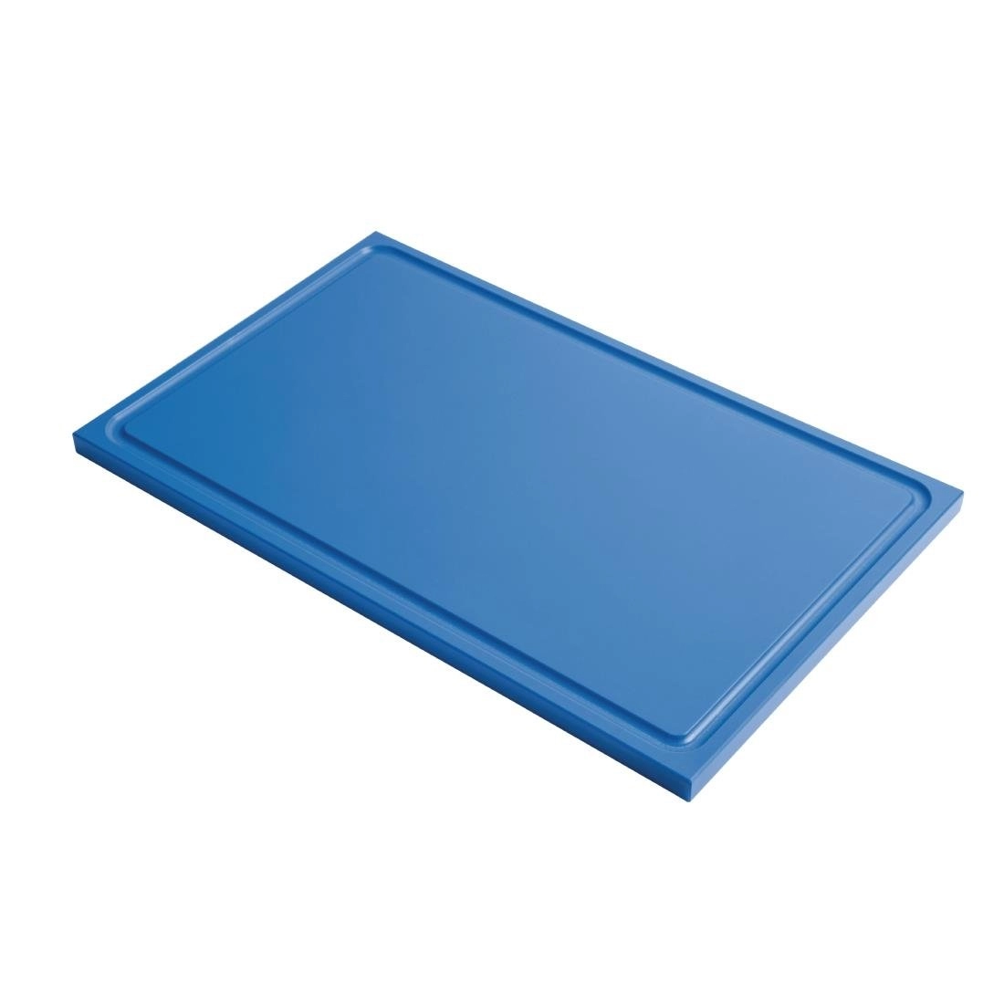 Een Gastro M GN1/2 HDPE snijplank met sapgeul blauw koop je bij Supplierz BV