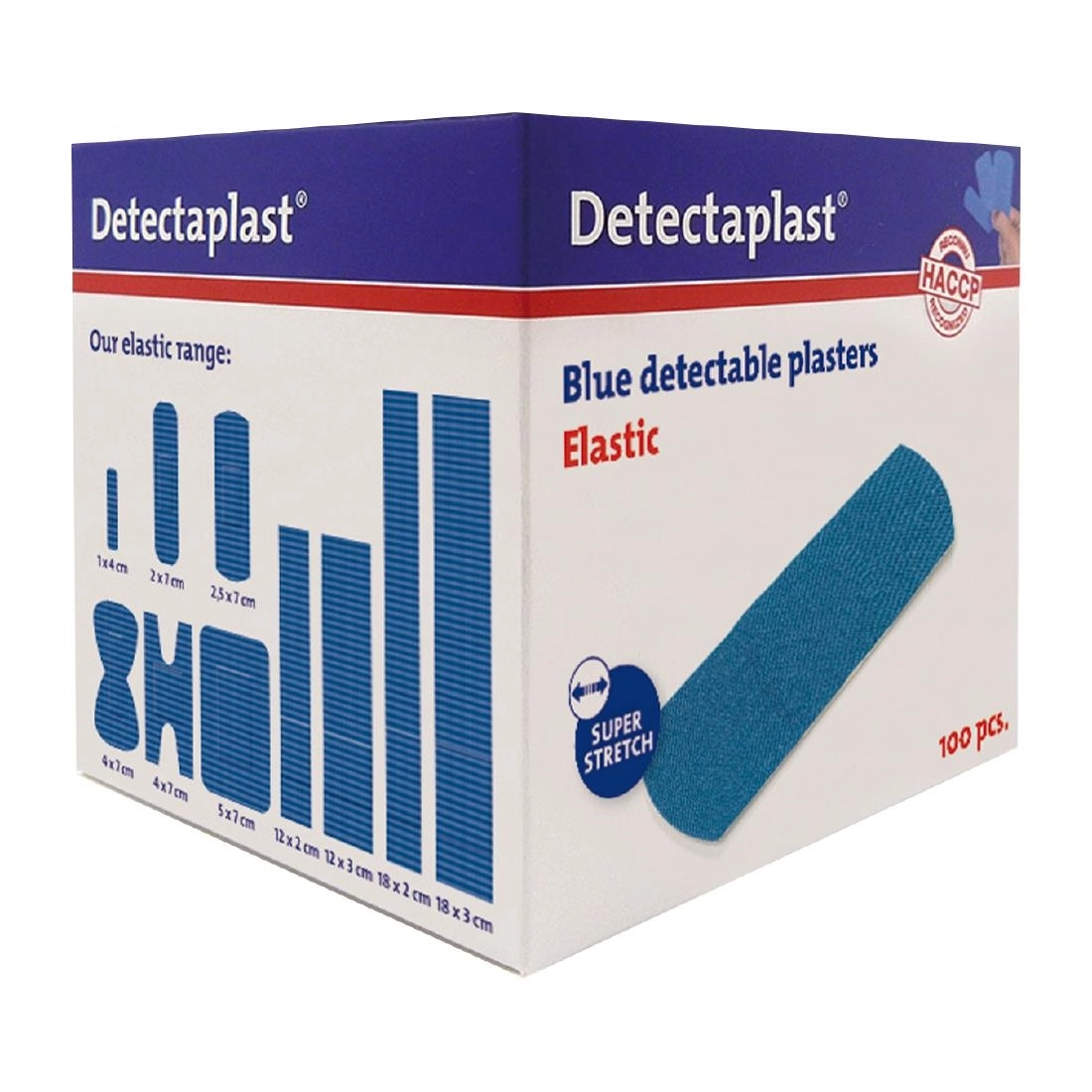 Een Detectaplast Elastische Pleister 25x72mm - 100 St koop je bij Supplierz BV