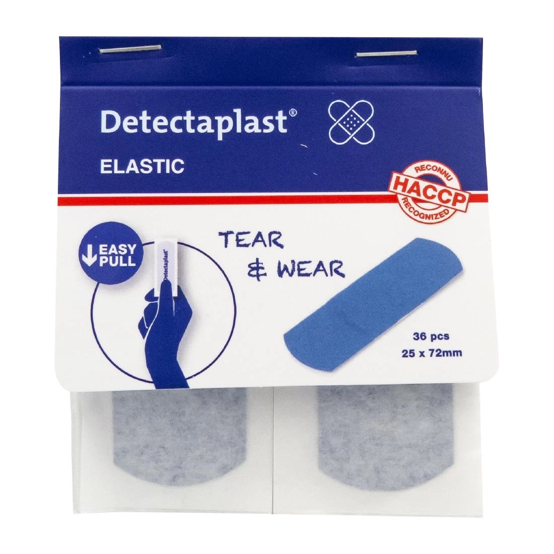 Een Detectaplast Elastische Pleister 25x72mm - 100 St koop je bij Supplierz BV