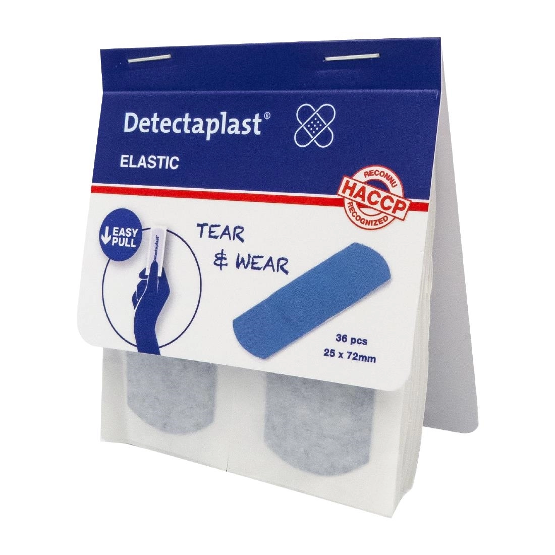 Een Detectaplast Elastische Pleister 25x72mm - 100 St koop je bij Supplierz BV