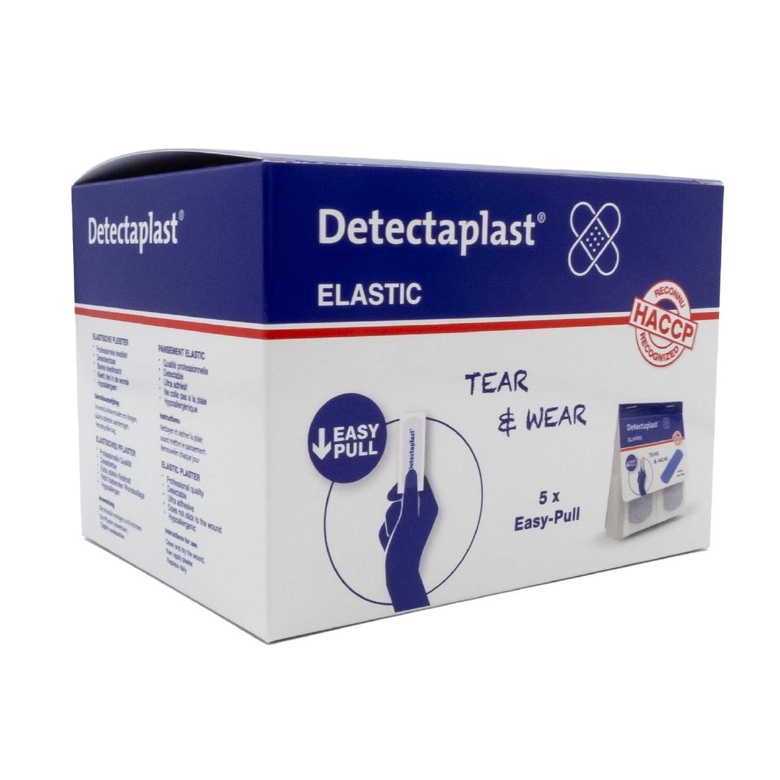 Een Detectaplast Elastische Pleister 25x72mm - 100 St koop je bij Supplierz BV