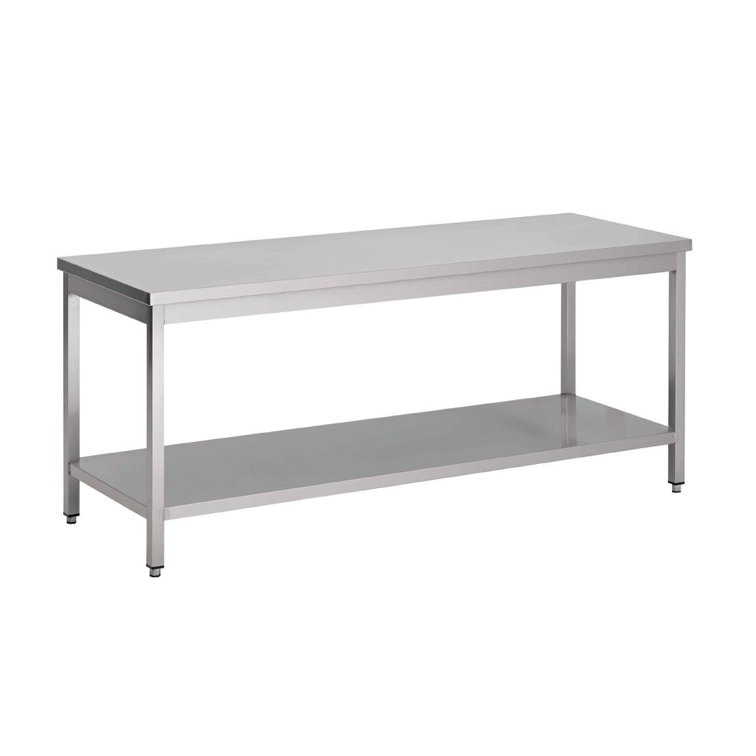 Een Gastro M RVS werktafel met onderblad 88x200x60cm koop je bij Supplierz BV