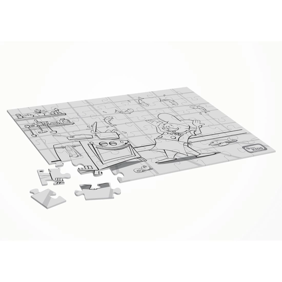 Buy your Dining Kids puzzel om in te kleuren Chef (25 stuks) at Supplierz BV