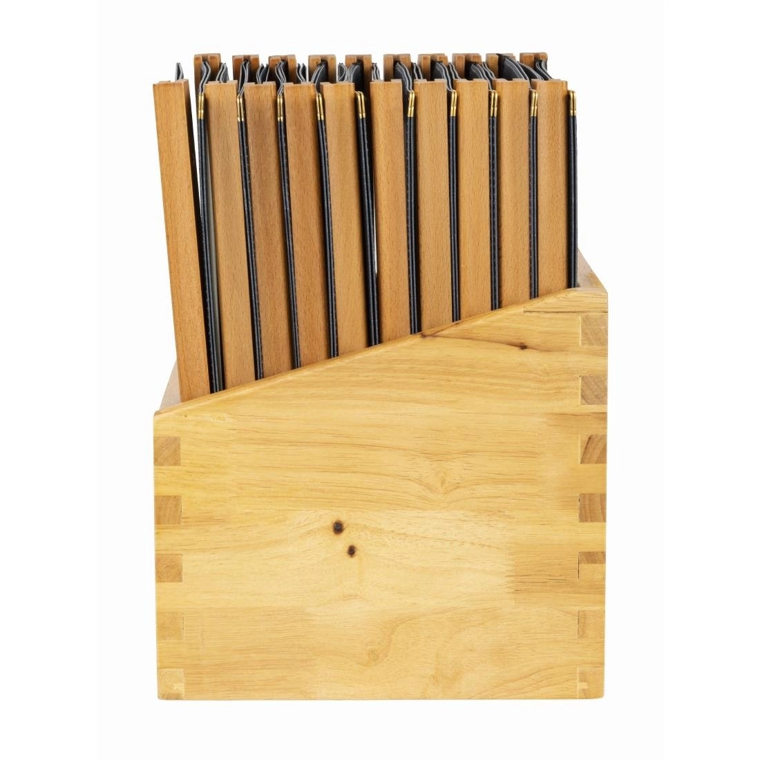 Buy your Securit menumappen set met houten box A4 zwart (20 stuks) at Supplierz BV