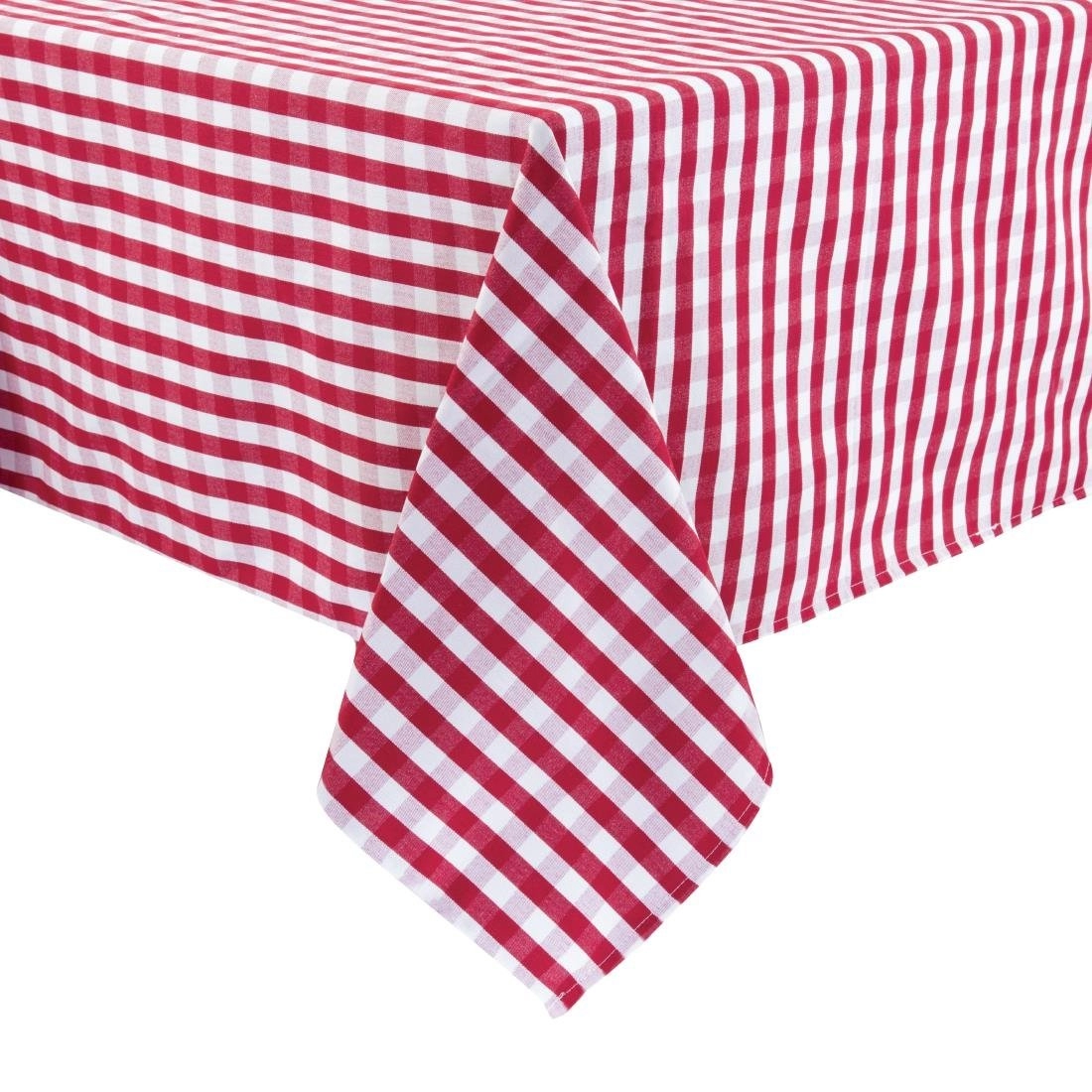 Een Mitre Comfort Gingham tafelkleed rood-wit 89x89cm koop je bij Supplierz BV