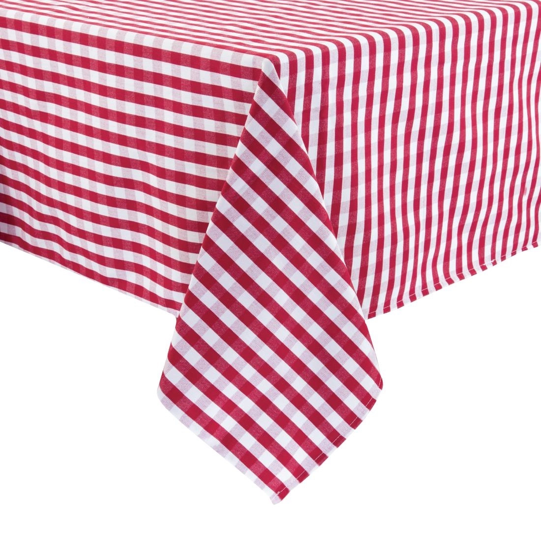 Buy your Mitre Comfort Gingham tafelkleed rood-wit 178x178cm at Supplierz BV