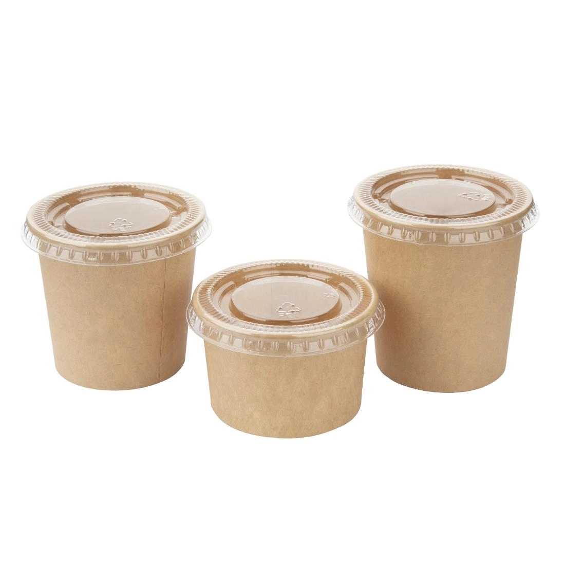 Vous pouvez acheter un Couvercles en PET Fiesta Recyclable pour pots à sauce (lot de 1000) chez Supplierz BV