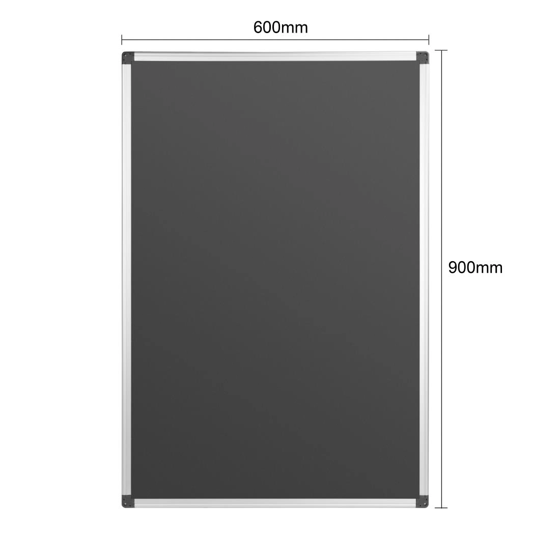 Een Olympia Zwart Magnetisch Bord 600x900mm koop je bij Supplierz BV