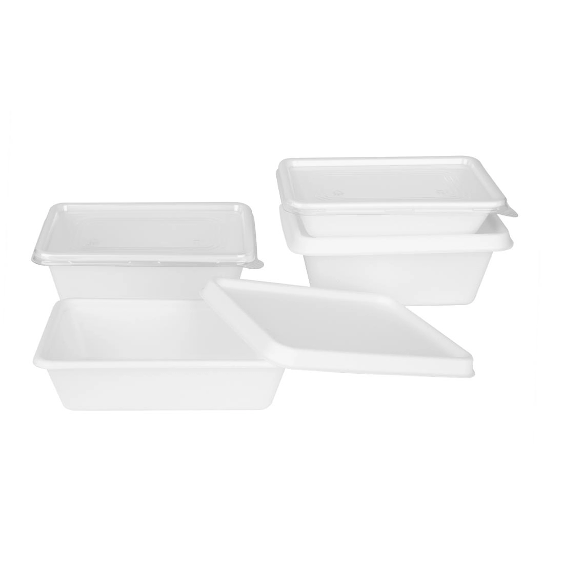 Vous pouvez acheter un Barquettes alimentaires en bagasse Fiesta Compostable 650ml (lot de 100) chez Supplierz BV