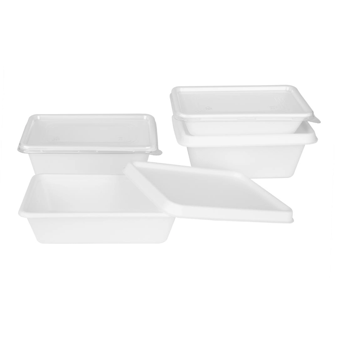 Vous pouvez acheter un Barquettes alimentaires en bagasse Fiesta Compostable 800ml (lot de 100) chez Supplierz BV