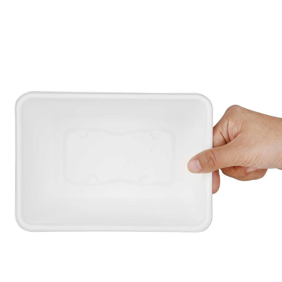 Vous pouvez acheter un Barquettes alimentaires en bagasse Fiesta Compostable 1000ml (lot de 100) chez Supplierz BV