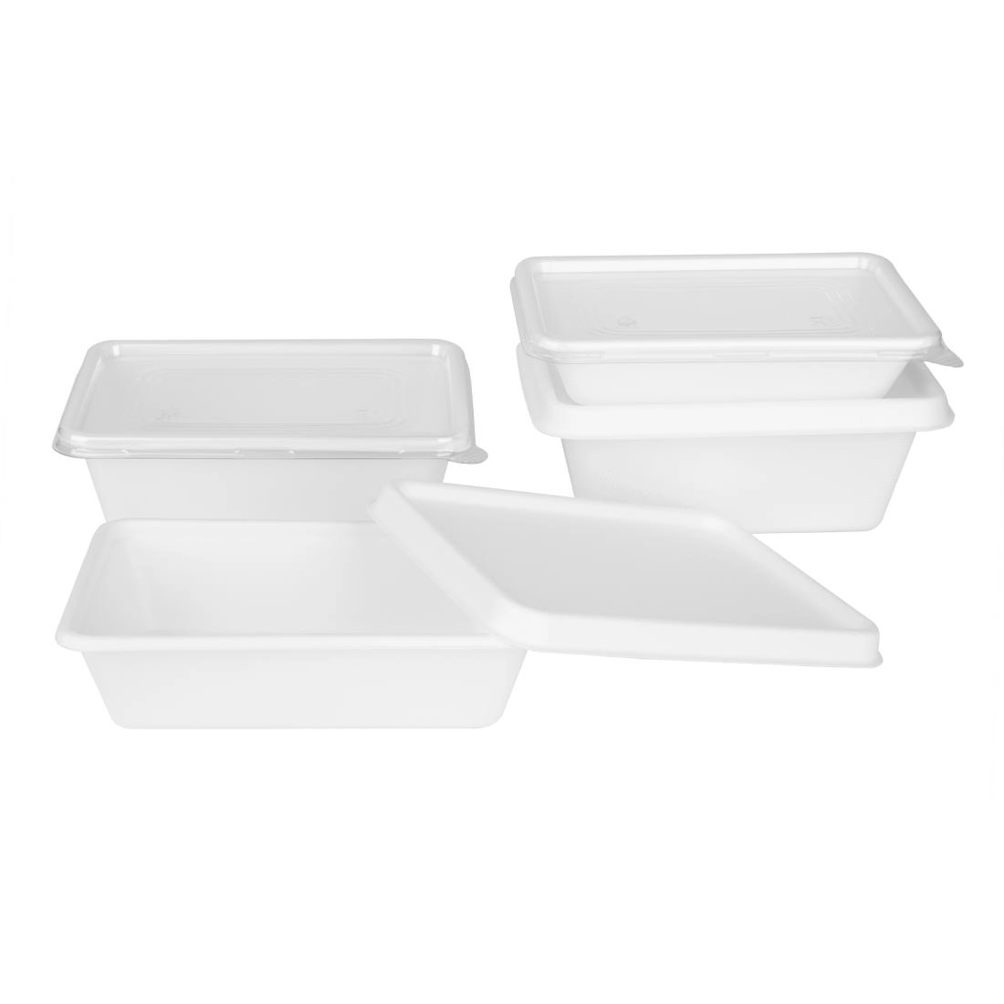 Een Fiesta Composteerbare Bagasse Deksels Voor Bagasse Container Bodems (Pak Van 100) koop je bij Supplierz BV