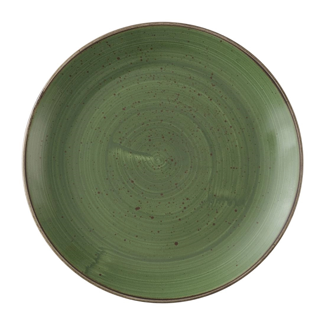 Vous pouvez acheter un Assiettes avec rebord Churchill Stonecast Sage Green 254mm (Lot de 12) chez Supplierz BV