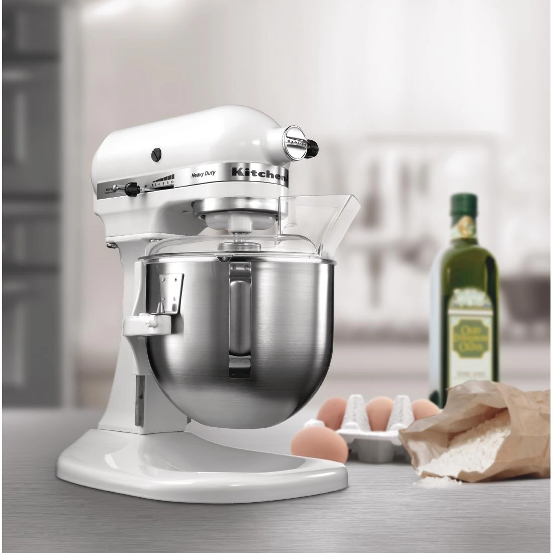 Een KitchenAid K5 planetaire mixer wit 4,8L 5KPM5EWH koop je bij Supplierz BV