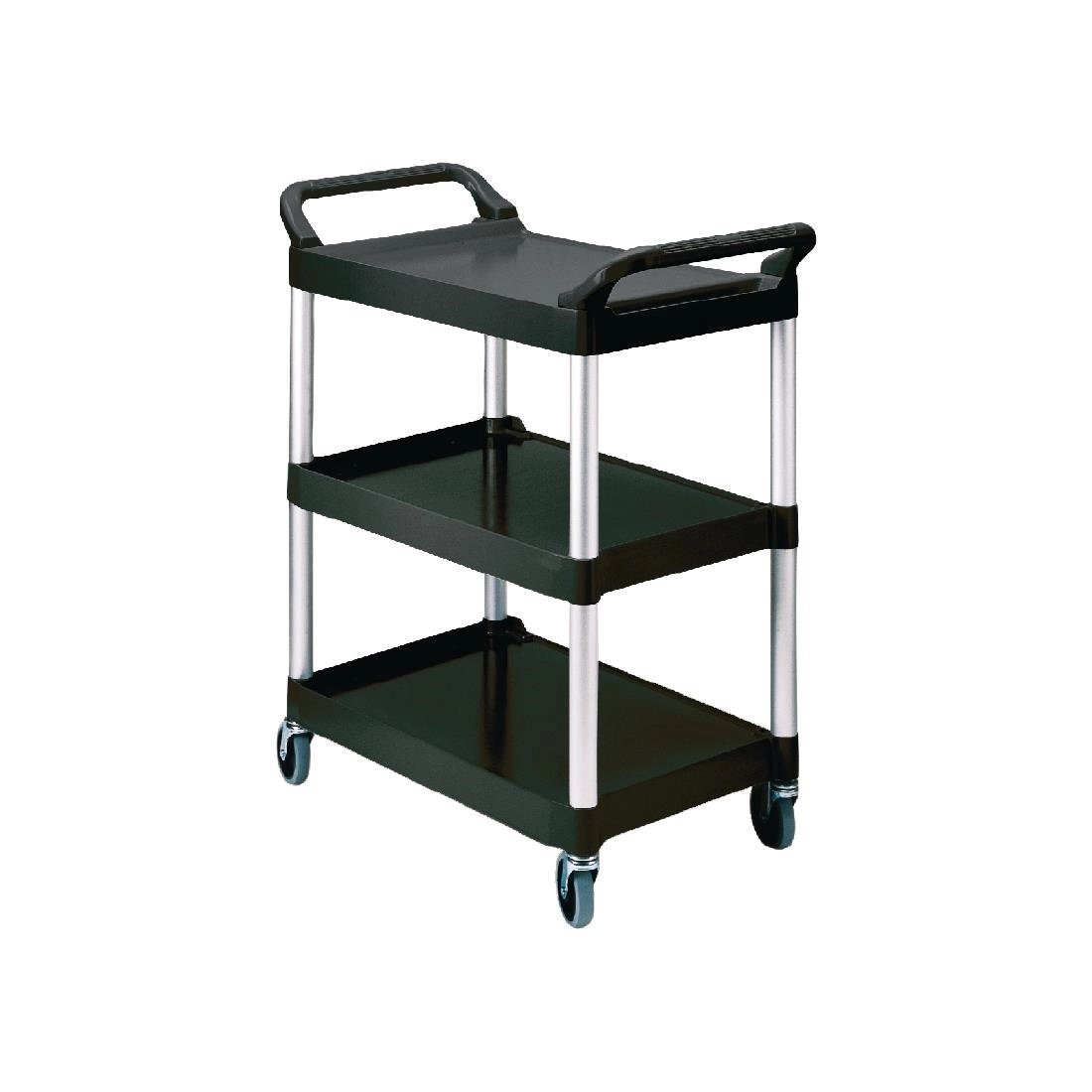 Een Rubbermaid compacte trolley zwart koop je bij Supplierz BV